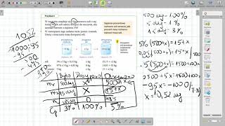 Klasa VII  Zadania tekstowe z procentami  roztwory [upl. by Cira]