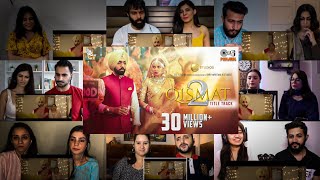 Qismat 2 Title Track Video Song Reaction Mashup  Ammy Virk Sargun Mehta  DheerajReaction [upl. by Mclain]