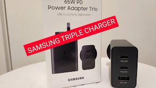 Unboxing The Samsung 65W Power Adapter Trio samsung [upl. by Kielty]