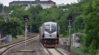 New Jersey Transit Train Makes a Brief Stop at Paterson [upl. by Richer]