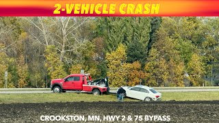 BREAKING NEWS 2Vehicle Crash By Crookston Minnesota [upl. by Calmas]