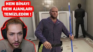 TEMİZLİKÇİ KILIĞINDA AJAN BİNASINA GİRMEK  GTA 5 17 BÖLÜM [upl. by Ecinad]