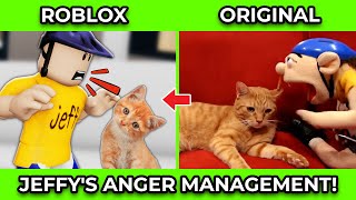 SML Movie vs SML ROBLOX Jeffys Anger Management  Side by Side [upl. by Adnotal]