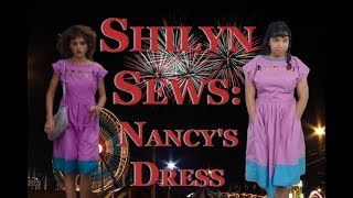 Dolman Sleeve Pattern aka Making Nancys Purple Cutout Dress from Stranger Things [upl. by Gem]