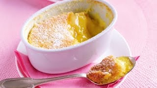 Lemon Delicious Baked Pudding Dessert  One Pot Chef [upl. by Idisahc744]