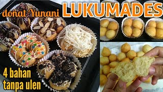 10 ribu jadi 30 pcs donat Yunani LUKUMADESTanpa ulenTakaran Sendok Lokma Greek Donuts LOUKOUMADES [upl. by Arym884]