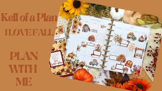 PLAN WITH ME  HP NOVEMBER MONTHLY PAGE  KELL OF A PLAN I LOVE FALL [upl. by Putnam657]