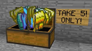 Minecraft UHC but you can only TAKE 5 ITEMS [upl. by Una]