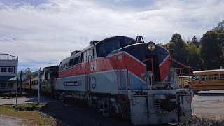 The Stourbridge Line 12PM Departure Returning To Honesdale Station 10122024 [upl. by Anikehs]