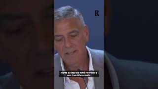 Clooney sul ritiro di Biden dalla corsa alla Casa Bianca quotIl presidente va applauditoquot [upl. by Onilecram]