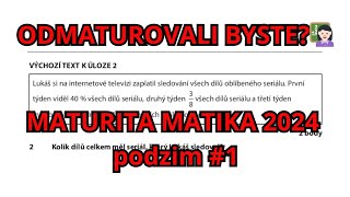 Maturita z matiky  číselná osa koule rovnice 2024  podzim ÚLOHY 1  3 [upl. by Lucas752]