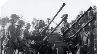 Wehrmacht seltene Aufnahmen 2 cm Flakvierling und 37 cm Flak im Erdkampf Einsatz Frankreich 1944 [upl. by Fleur827]