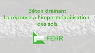 Le Béton drainant la réponse à limperméabilisation des sols [upl. by Botsford215]