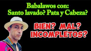 Babalawos con Santo Lavado Pies y Cabeza y de un Cuarto para Otro BIEN O MAL ifá babalawo osha [upl. by Rosmarin]