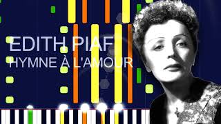 Edith Piaf  HYMNE À LAMOUR PRO MIDI FILE REMAKE  quotin the style ofquot [upl. by Halsy]