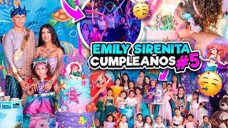 🎂🧜‍♀️ CUMPLEAÑOS 5 DE EMILY su fiesta de sirenita  Sofi Muñoz 💖 [upl. by Nylarac]