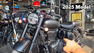 2025 All New Royal Enfield Classic 350 Stealth Black Full Review  Exhaust Sound amp On Road Price [upl. by Llehcal]