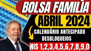 💸BOLSA FAMÍLIA ABRIL CALENDÁRIO DE PAGAMENTO [upl. by Menon]