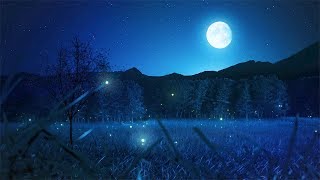 Relaxing Sleep Music and Night Nature Sounds Soft Crickets Beautiful Piano Deep Sleep Music [upl. by Akcirederf]