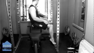 Calf Exercises  Seated Calf Raise Without Machine Video Tutorial [upl. by Doane]