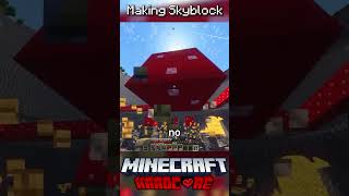 I Made Skyblock in Minecraft Hardcore 16 [upl. by Eeznyl]