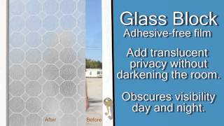 Glass Block Home Window Film for Privacy [upl. by Eiraminot627]