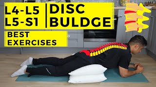 L4 L5  L5 S1 disc bulge best exercise rehabilitation for pain relief [upl. by Gurl945]