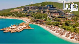 LUJO 5 HOTEL  Jacuzzi Deluxe Terrace Room with sea view Turkey Bodrum2022 lujo turkey [upl. by Arehsat605]