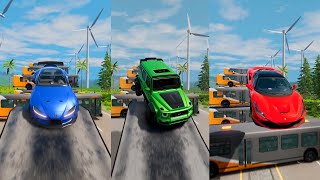 Super Heros Cars Jump In Reverse 12 😱 BeamNGDrive  The Real Granny [upl. by Alram]