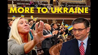 Democrats Wave Ukrainian Flags On The House Floor [upl. by Gorton]