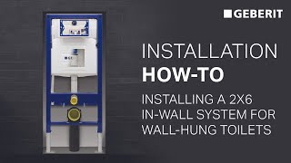 Installation HowTo Installing a Geberit system in a 2x6 wall [upl. by Nylaras]