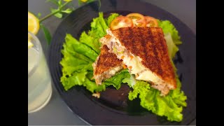 CLASSIC TUNA MELT SANDWICH  Hearty Tuna Salad  Whole Wheat Bread [upl. by Nwahsem]