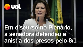 Investigada por 81 toma posse como senadora e pede anistia de patriotas [upl. by Strang209]