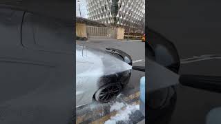 Porsche GT4 Detail snowfoam satisfying asmrsounds shorts [upl. by Giefer]