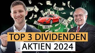 TOP 3 Dividenden Aktien für 2024  Dividendenstrategie für Anfänger [upl. by Qooraf]