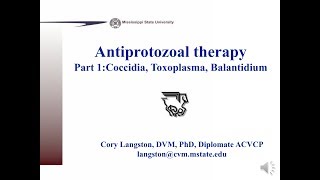 Antiprotozoals Part 1 Coccidia Toxoplasma and Balantidium [upl. by Askari]