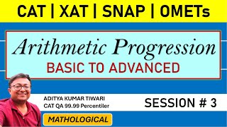 Arithmetic Progression 3  Sequence amp Series  CAT 2024 QUANT  Algebra  Quantitative Aptitude [upl. by Yank]