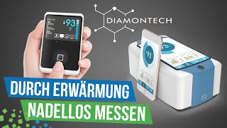 Einstichsloses Blutzuckermessen mit dem DBase von Diamontech [upl. by Piscatelli688]