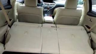 Lexus RX350Rear Split FoldingSliding Seat howto [upl. by Ecadnac]