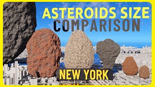 ASTEROIDS Size Comparison  HOW BIG IS IT  3D Animation [upl. by Long]