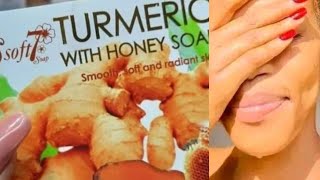 Soft 7 Tumeric Soap Best soap for acne spots hyperpigmentation and glowing skin [upl. by Scherle]