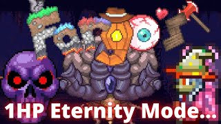 Thousands of Deaths Terraria Fargos Mod 1HP Eternity Mode Playthrough 2 [upl. by Einatirb]