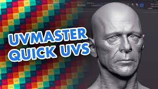 Quick UVs with UV Master in ZBrush [upl. by Christabella]