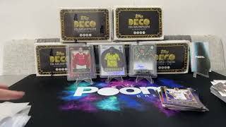 Break 129  202324 Topps Deco UEFA Club Competitions Soccer Cards 5 Boxes Break DECO20 [upl. by Barcus165]