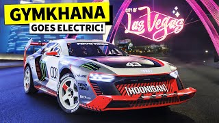 Ken Block’s ELECTRIKHANA High Stakes Playground Las Vegas in the Audi S1 HOONITRON [upl. by Stichter914]