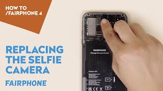 Replace the Selfie Camera  HOW TO FAIRPHONE 4 [upl. by Klotz]