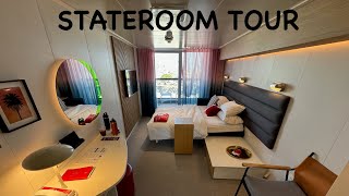 Stateroom Tour Virgin Voyages most popular Cabin The Sea Terrace on Scarlett Lady [upl. by Esiocnarf36]