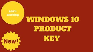 WINDOWS 10 PRODUCT KEY [upl. by Vedetta]