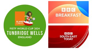 FISTF  Subbuteo World Cup On BBC South East Breakfast 23924 [upl. by Roman961]