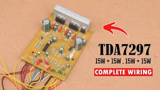 TDA7297 Amplifier Board Full Wiring amp Review in Hindi  TDA7297 IC Circuit Diagram [upl. by Brittan736]